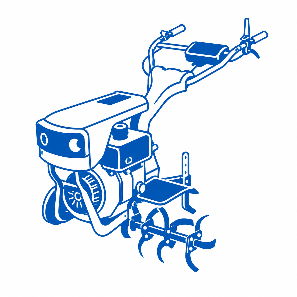 Patpat Motoru Çapa Makinesi