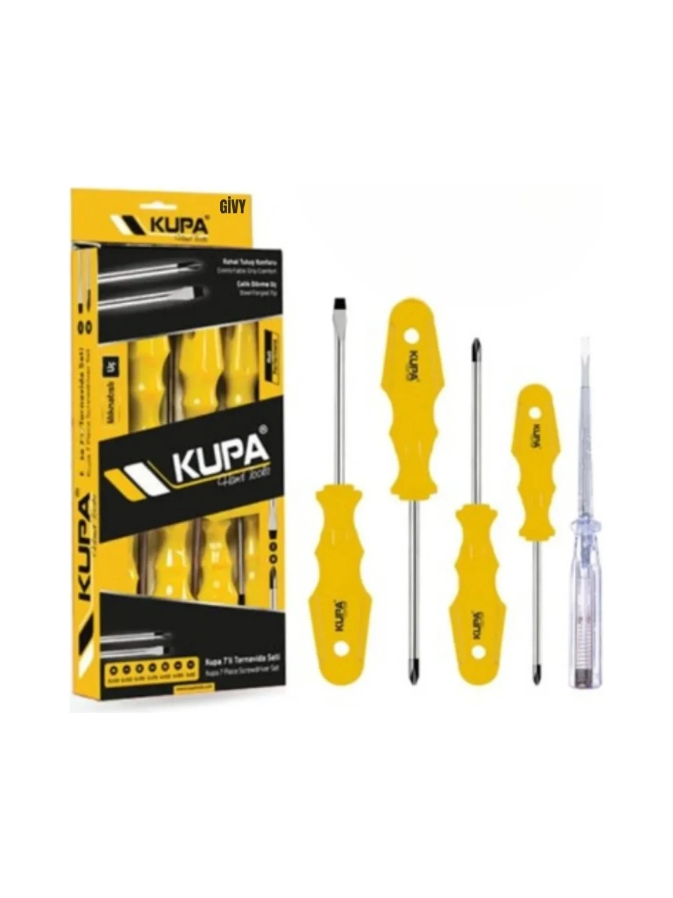 Kupa Tornavida Seti 5'li