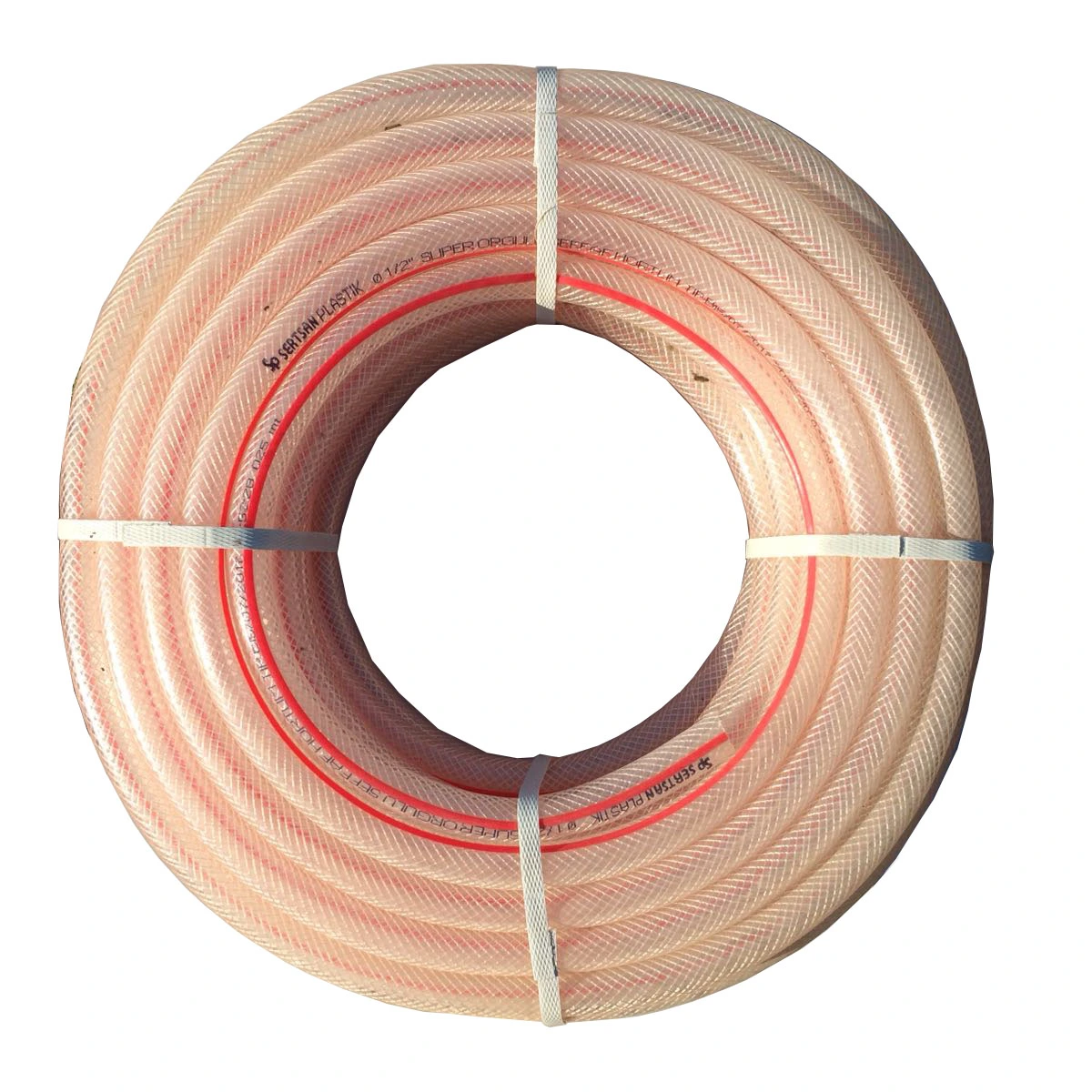 Bahçe Hortumu Silikonlu Örgülü PVC Etli 3/4" (25 Metre)