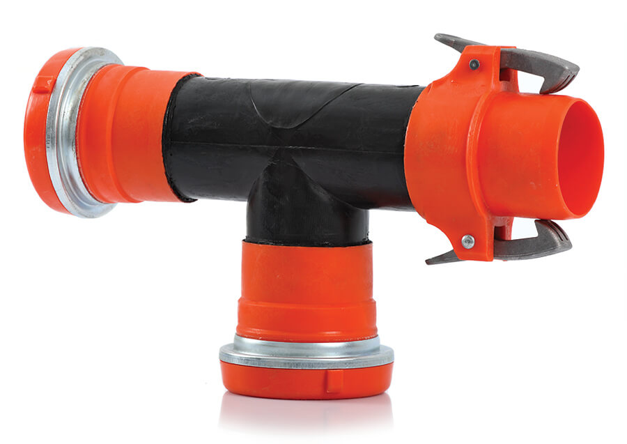110 mm Mandallı Yağmurlama Boru Te