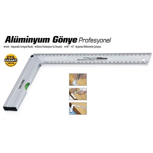 Sgs Alüminyum Marangoz Gönyesi 250 mm