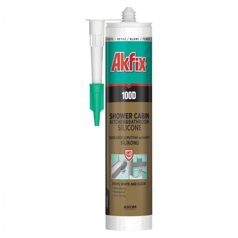 Akfix 310 ml Duşakabin Silikonu Şeffaf 100D