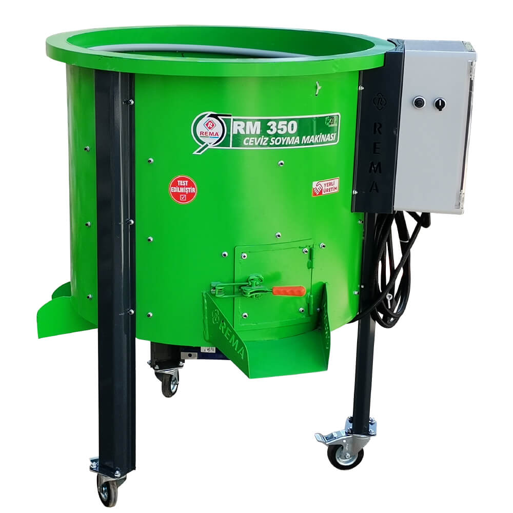 Rema Devir Ayarlı Ceviz Soyma Makinası 150 Kg 350 Litre  380v
