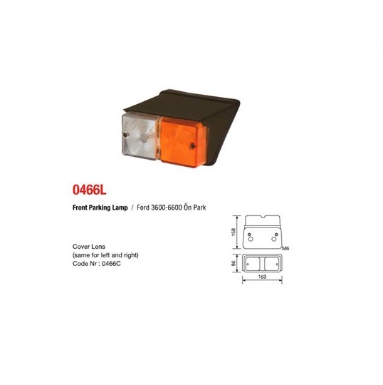 FORD 3600-6600 Ön Park Lambası ÜÇL0466L