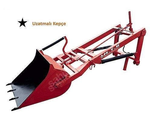 Traktör Arkası Çift Pistonlu Kepçe Uzatmalı