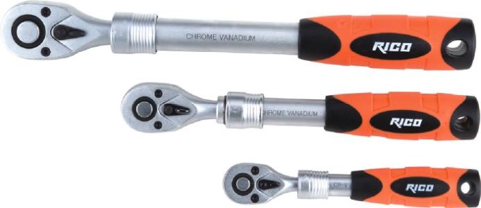 Rico 1/4" 72 Diş Uzatmalı Cırcır Kolu
