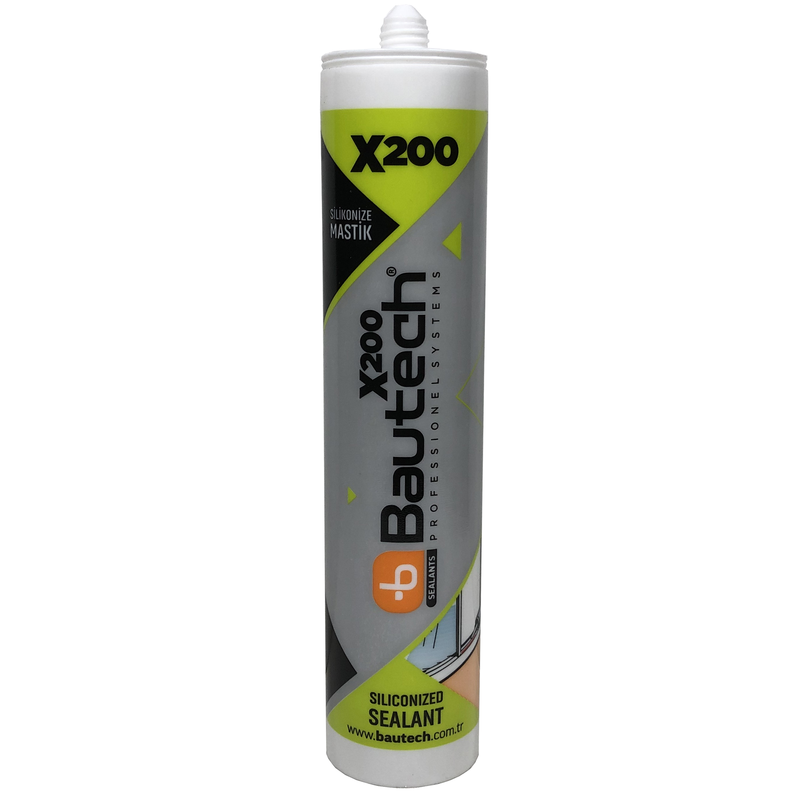 Bautech Silikonize Mastik 500 gr Gri