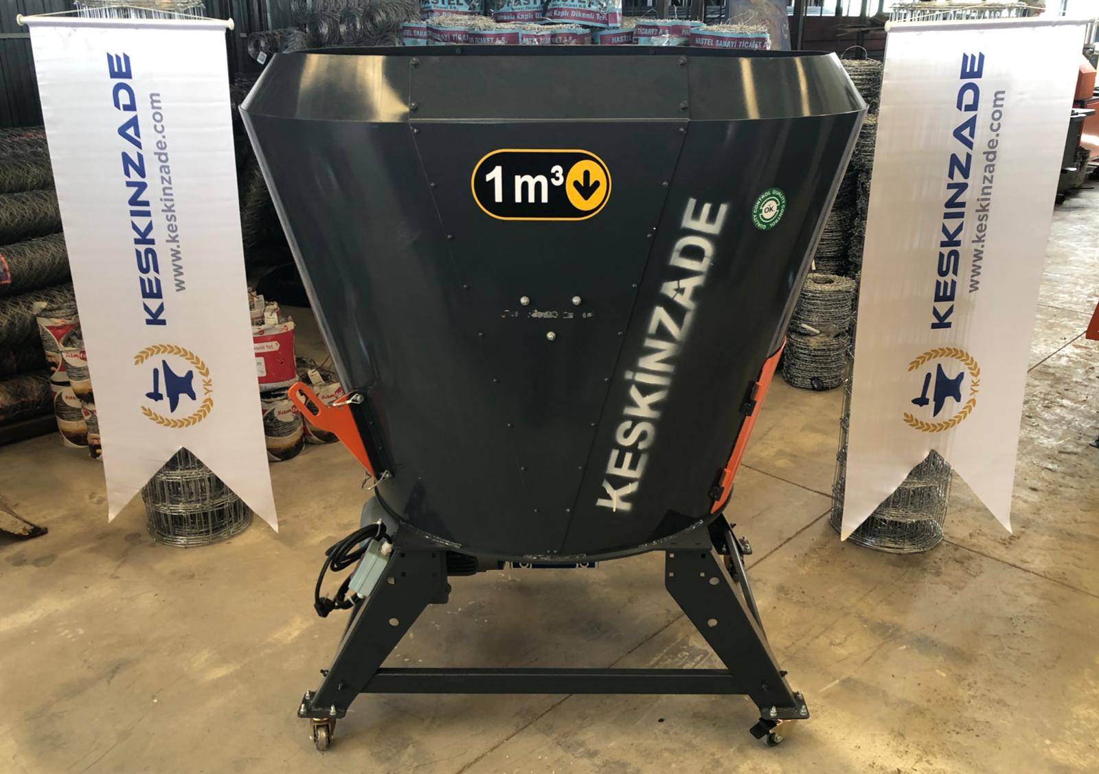 1 Metreküp 220 volt Yem Karma Makinası